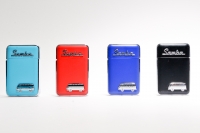 VW Samba Gas-Feuerzeug nachfüllbar "Blau" Lizenzprodukt + Geschenkbox