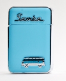 VW Samba Gas-Feuerzeug nachfüllbar "Türkis" Lizenzprodukt + Geschenkbox