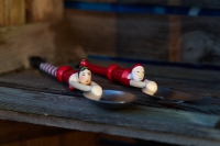 Pylones Salatbesteck "Weihnachtsmann & Frau"