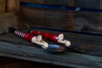 Pylones Salatbesteck "Weihnachtsmann & Frau"