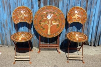 Rote Sitzgruppe "Vögel" - Stuhl