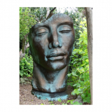 Gesicht Mann , Bronzeoptik