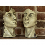 KunstStein Gesicht "FRAU", Kunststein, klein
