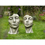 KunstStein Gesicht "FRAU", Kunststein