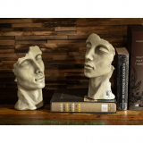 KunstStein Gesicht "FRAU", Kunststein, klein