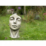 KunstStein Gesicht "FRAU", Kunststein