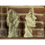 KunstStein Gesicht "MANN", Kunststein, klein