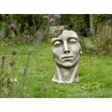 KunstStein Gesicht "MANN", Kunststein
