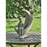 Der Kleine Prinz im Mond © Antoine de Saint-Exupéry (Stein)