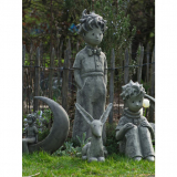 Der Kleine Prinz im Mond © Antoine de Saint-Exupéry (Stein)