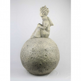 Der kleine Prinz auf dem Mond © Antoine de Saint-Exupéry (Kunststein) - Versandkostenfrei