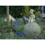 Kleiner Prinz auf dem Mond  © Antoine de Saint-Exupéry (Kunststein)