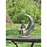 Der Kleine Prinz im Mond © Antoine de Saint-Exupéry (Stein)