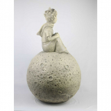 Der kleine Prinz auf dem Mond © Antoine de Saint-Exupéry (Kunststein) - Versandkostenfrei