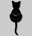 Pylones Uhr Katze "schwarz"